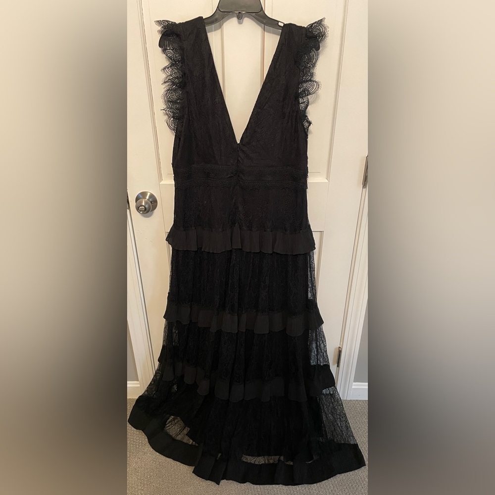 Lulus Marvelous Darling Black Lace Ruffled Tiered Maxi Dress - Picture 8 of 13